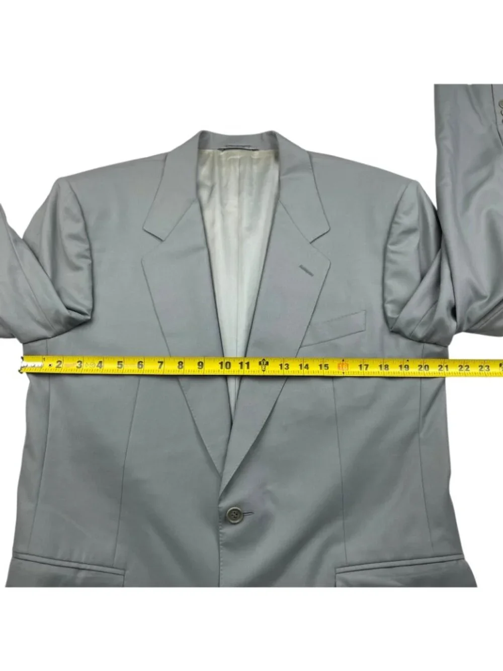 Canali Men's 100% Wool 2-Button Blazer Navy Sage Green • Italy • 40R US